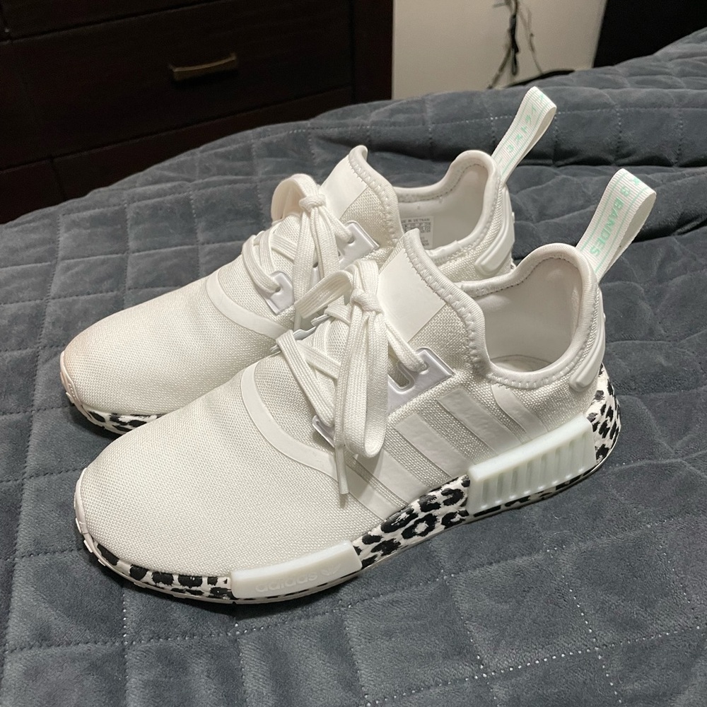 Women’s Limited Edition Animal Print White Adidas NMD